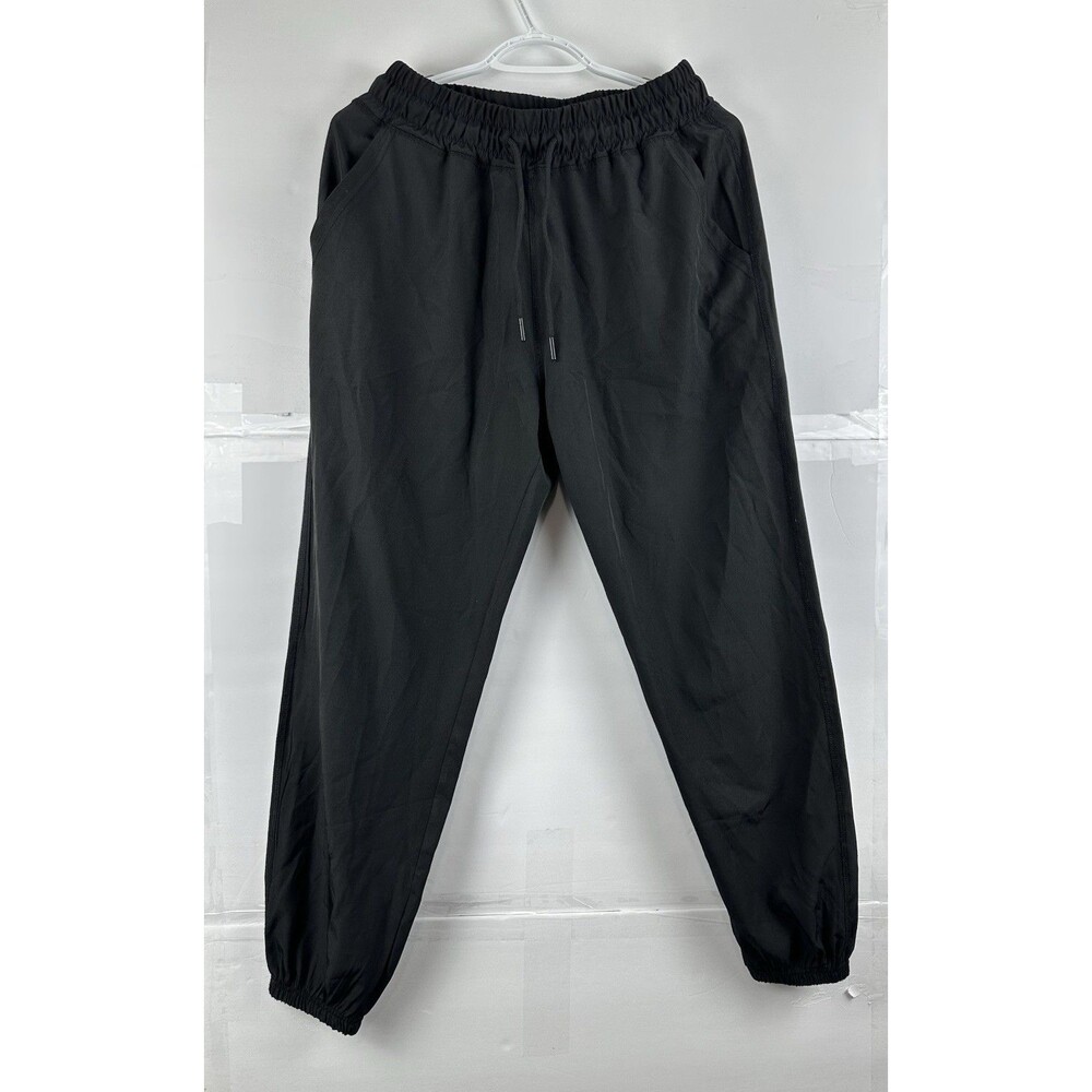 Game Time Jogger Pants Mens M Black Athletic Drawstring Pockets Stretch